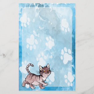 Brown Tabby Kitty Briefpapier