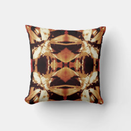 Brown Tan Black Beige Bold Mediterranean Mosaik Kissen
