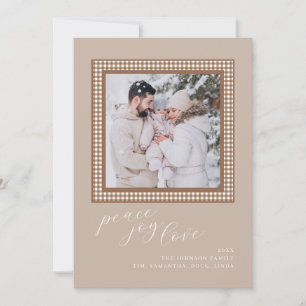 Brown Tan Christmas Card Foto Image Karte