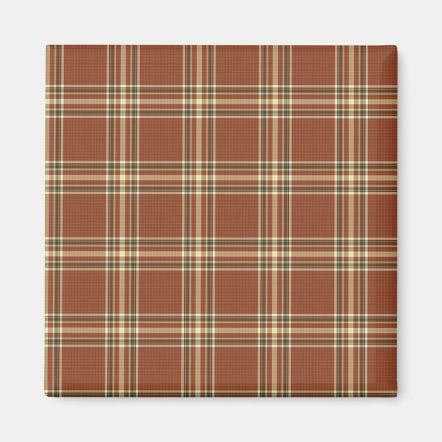 Brown Tartan Magnet (Vorne)