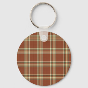 Brown Tartan Schlüsselanhänger
