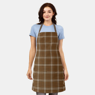Brown Tartan Schürze