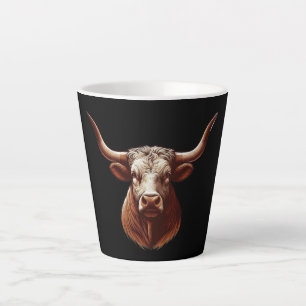 Brown Texas longhorn Milchtasse