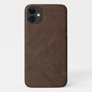 Brown Textured Leather Case-Mate iPhone Hülle