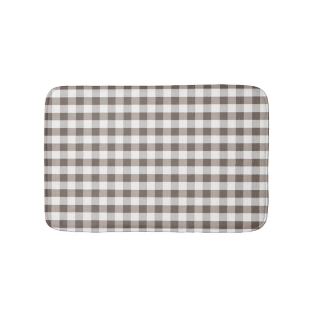 Brown-Tischdecke-Muster Badematte (Vorderseite)