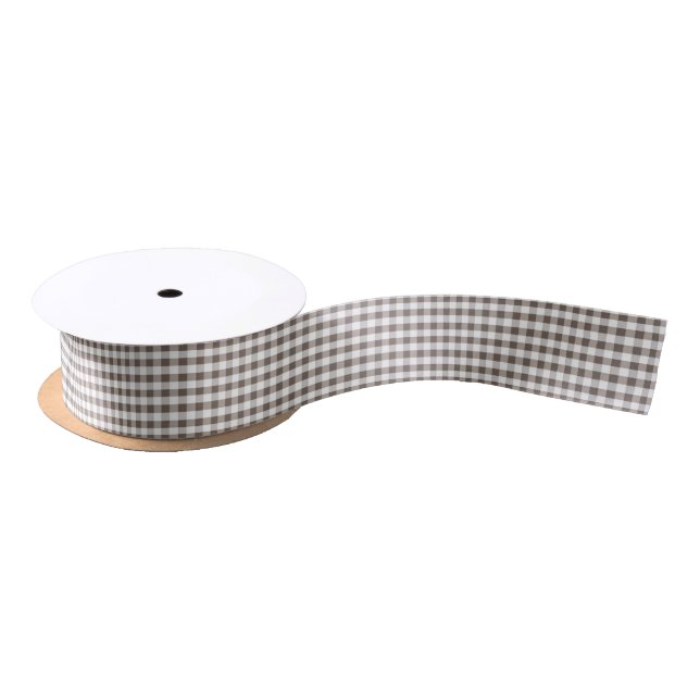 Brown-Tischdecke-Muster Satinband (Spule)
