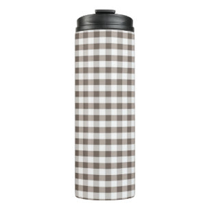 Brown-Tischdecke-Muster Thermosbecher