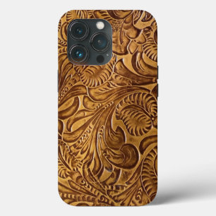 Brown Toolted Imitats Leather Case-Mate iPhone Hülle