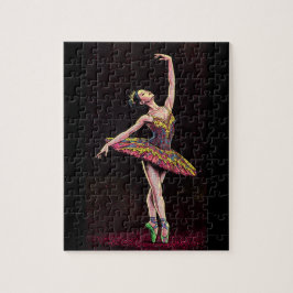 Brown Tutu Ballerina Puzzle - Stunning Dance Art w