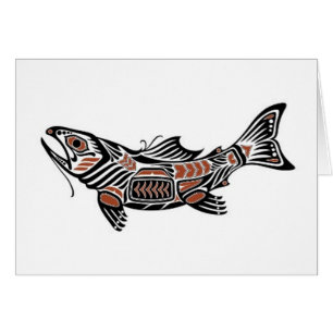 Brown und schwarze Haida-Geist-Fische