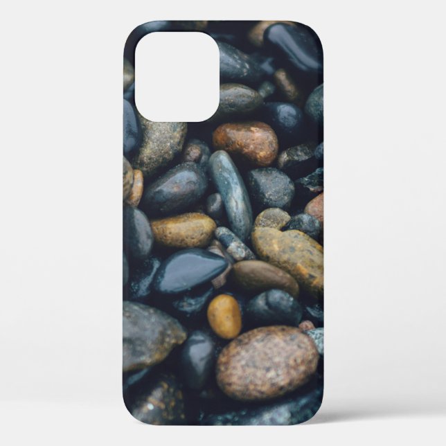 BROWN UND SCHWARZE STEINE Case-Mate iPhone HÜLLE (Rückseite)