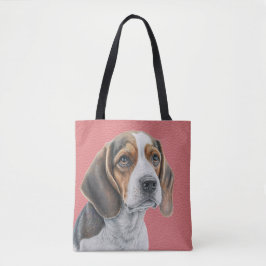 BROWN UND WEISS SCHÖNER BEAGLE HUND TASCHE