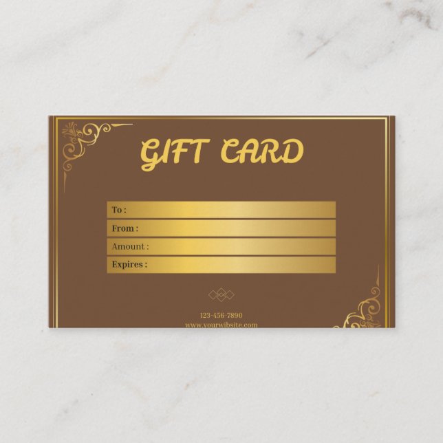 brown visitenkarte (Vorderseite)