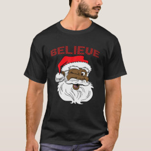Brown Weihnachtsmannmütze Funny Christmas Pajamas T-Shirt