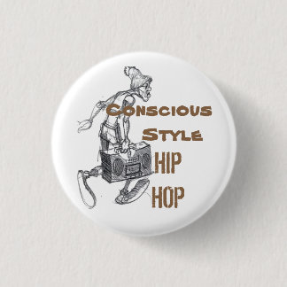 Brown-weiße bewusste Art-angesagter Hopfenknopf Button