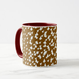 Brown White Trees Combo Tasse