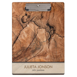 Brown Wood Look Klemmbrett