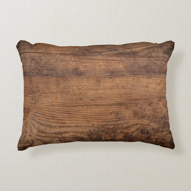 Brown wood texture. Abstract background, empty tem Dekokissen (Vorderseite)