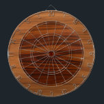 Brown wood texture circles dartscheibe<br><div class="desc">Brown and dark brown wood texture print circle. Minimalistic design.</div>