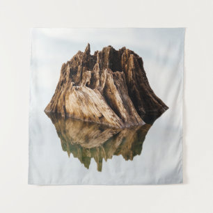 BROWN WOODEN FRAME WANDTEPPICH