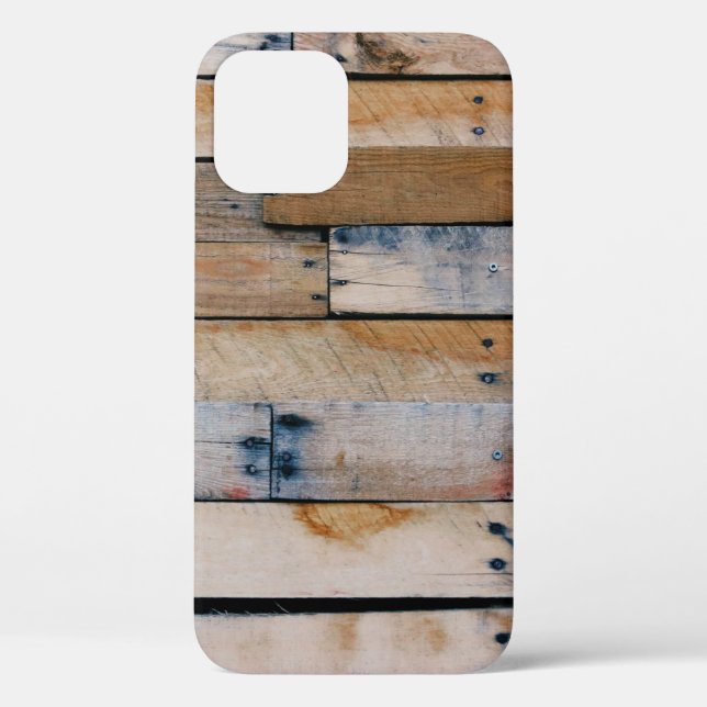 Brown wooden wall Case-Mate iPhone hülle (Rückseite)