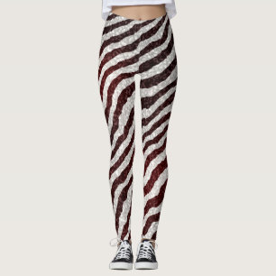 Brown Zebra Leggings