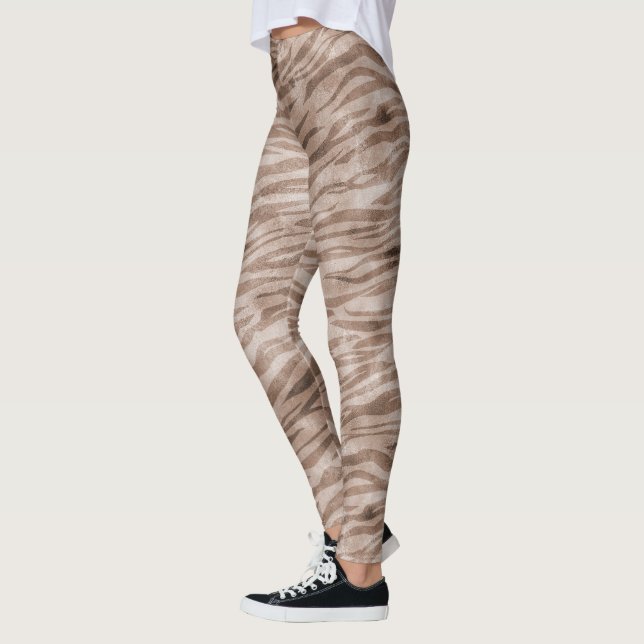 Brown Zebra Print Leggings (Links)