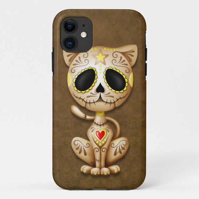 Brown-Zombie-Zuckerkätzchen Case-Mate iPhone Hülle (Rückseite)