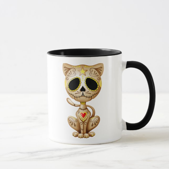 Brown-Zombie-Zuckerkätzchen Tasse (Rechts)