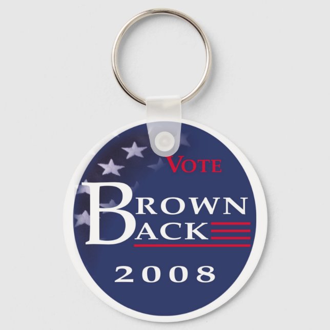 Brownback '08 Schlüsselkette Schlüsselanhänger (Vorderseite)