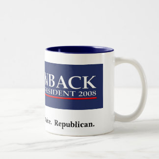 BROWNBACK FÜR PRÄSIDENT Kaffee Tasse