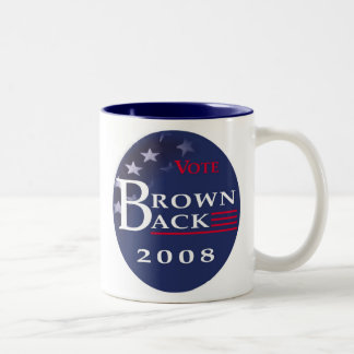 Brownback für Präsidenten Coffee Mug Zweifarbige Tasse