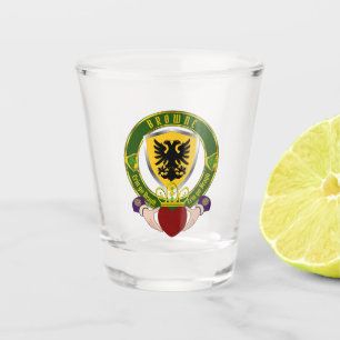 Browne Irish Shield & Claddagh Schnapsglas
