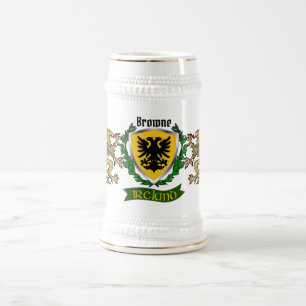 Browne Irish Shield Personalisiert Bierglas
