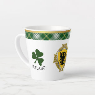 Browne Irish Shield & Tartan Personalisiert Milchtasse