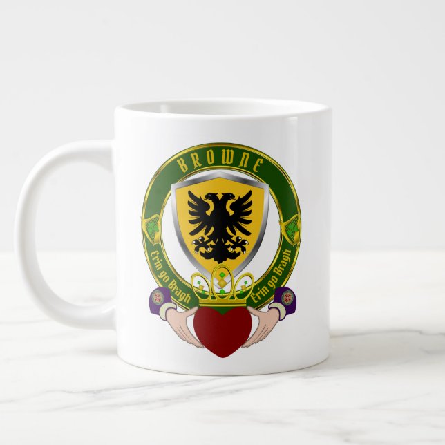 Browne Irish Shield w/Claddagh Jumbo-Tasse (Links)