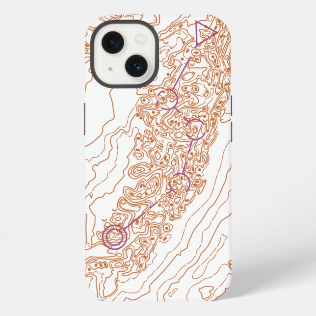 Brownell Orienteering Map iPhone Hülle (Rückseite)