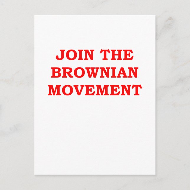 BROWNIAN2.png Postkarte (Vorderseite)