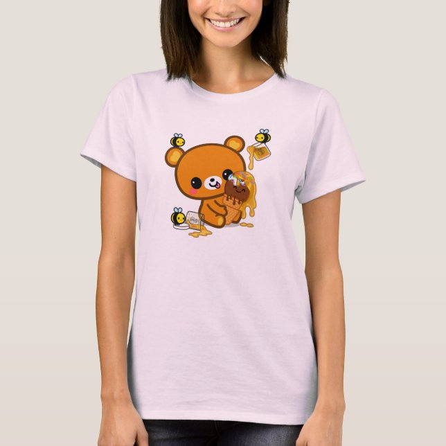 Brownie Bear Honey Ice Creme Cone T-Shirt (Vorderseite)