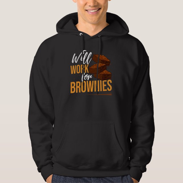 Brownie Cookie Rezept Bars Mix Keto Hoodie (Vorderseite)