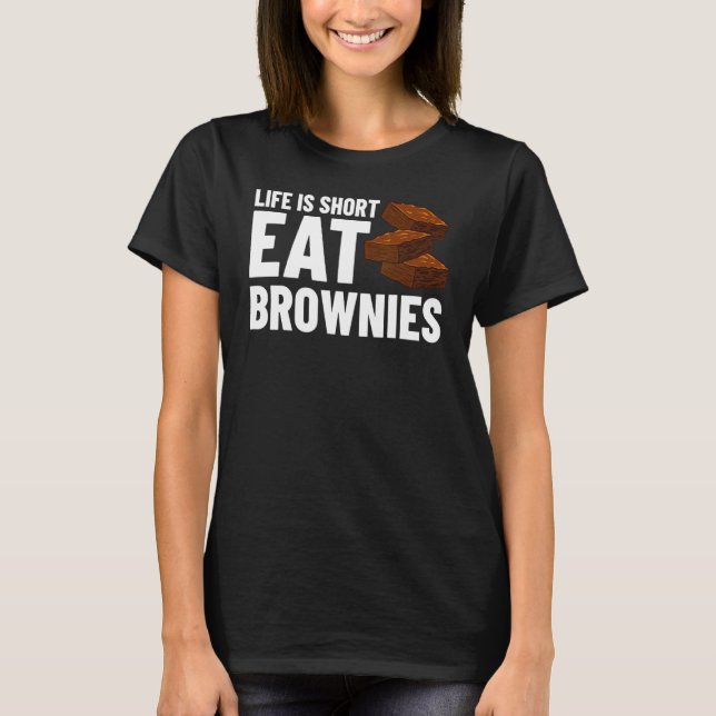 Brownie Cookie Rezept Bars Mix Keto T-Shirt (Vorderseite)