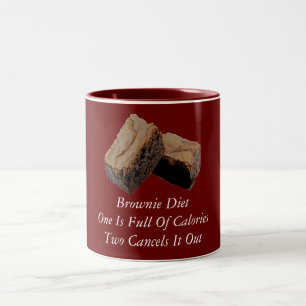 Brownie-Diät Zweifarbige Tasse