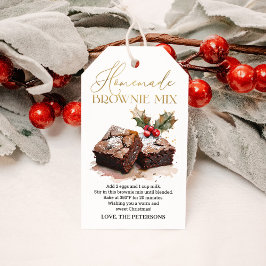 Brownie-Mix-Weihnachts-Feiertags-Süßigkeit Geschenkanhänger