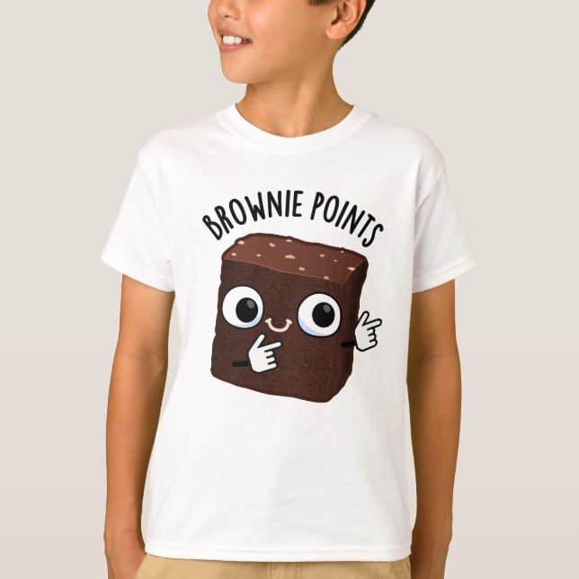 Brownie Points Funny Snack Pun  T-Shirt (Vorderseite)