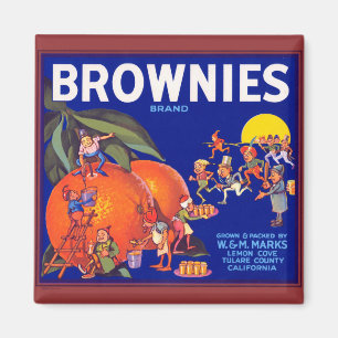 Brownies Brand California Orange Magnet