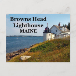 Browns Head Lighthouse, Maine Postcard Postkarte