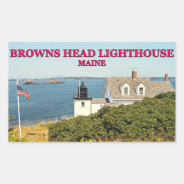 Browns Head Lighthouse, Maine Stickers