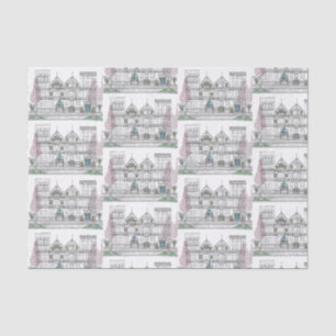 Brownstone City Christmas Tissue Paper Seidenpapier