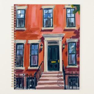 Brownstones de Boston Massachusetts Aquarelle