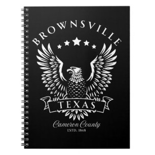Brownsville Cameron Landkreis Texas Vintag Eagle Notizblock